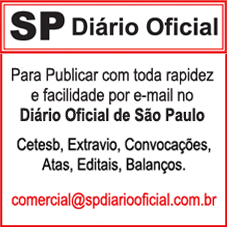 Para Publicar no Diário Oficial de SP – Imprensa Oficial de São Paulo