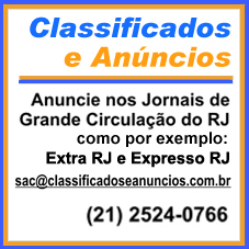 (21) 2524-0766 Para Publicar Anúncios no Jornal EXTRA RJ e EXPRESSO RJ, no Noticiário e nos Classificados